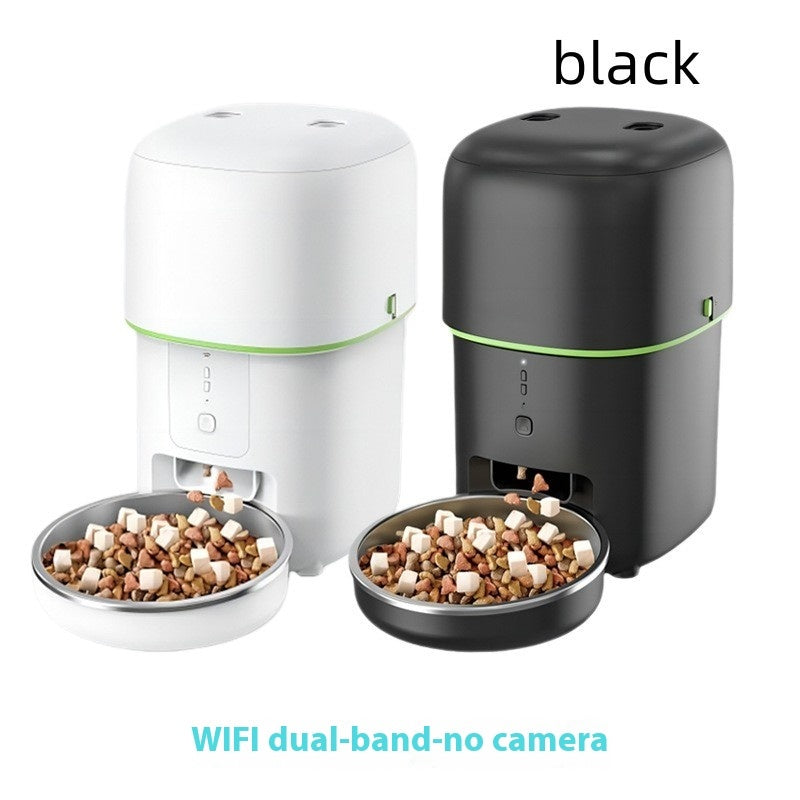 Automatic Pet Feeder with Camera and App - Smart WiFi Dog Feeder, Dual Voice Record & HD Video, Portion Control, for Cats and Small Dogs