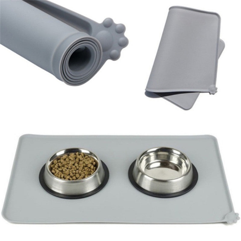 Silicone pet placemat waterproof non-slip feeding mat for cats and dogs
